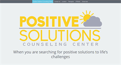 Desktop Screenshot of positivesolutionscounselingcenter.com