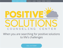 Tablet Screenshot of positivesolutionscounselingcenter.com